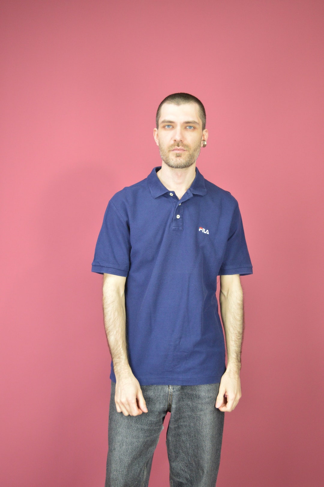 fila dress shirt Fila CLASSIC LOGO TEE SHIRT Men's -GHTH GREY Moesports