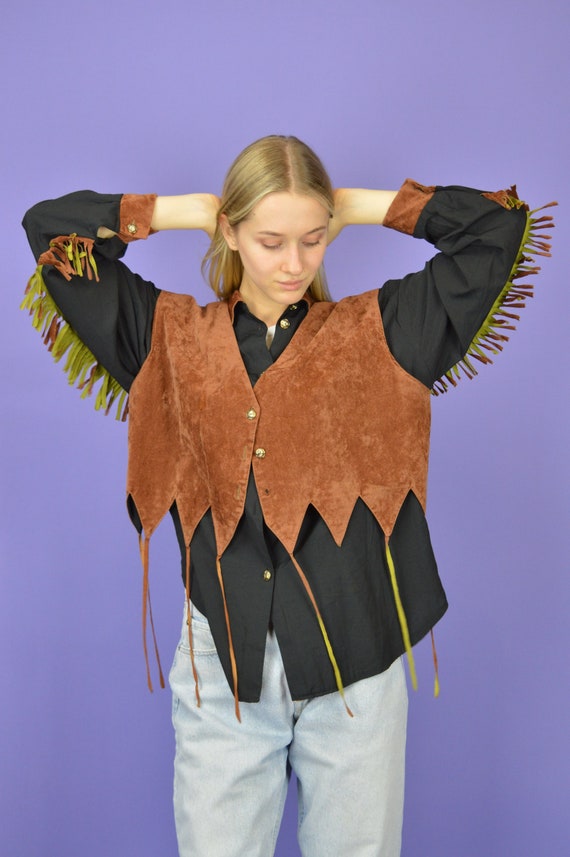 Vintage two colour rodeo classic long sleeve shirt {W… - Gem