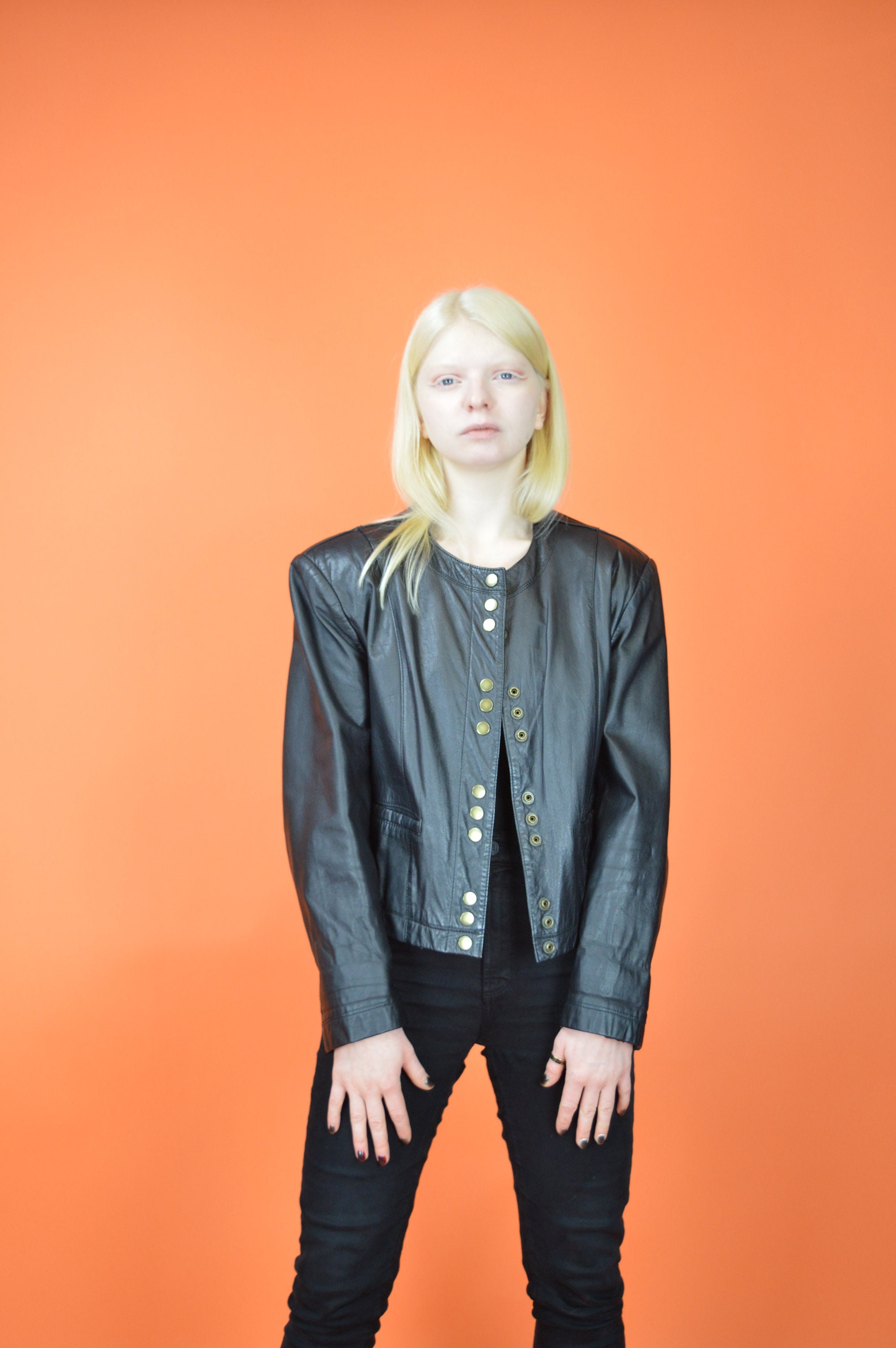 Vintage Black Classic 80's Leather Bomber Jacket W766 - Etsy Vintage Black Classic 80's Leather Bomber Jacket W766 - Etsy