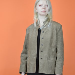 Vintage Brown 80’s Suede Leather Jacket for Men/Women | Classic Brown Suede Jacket | Retro 80’s Outerwear | Size L {W791}