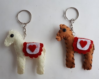 3D Donkey Keyring KR1097 Handcrafted from Pewter in the UK