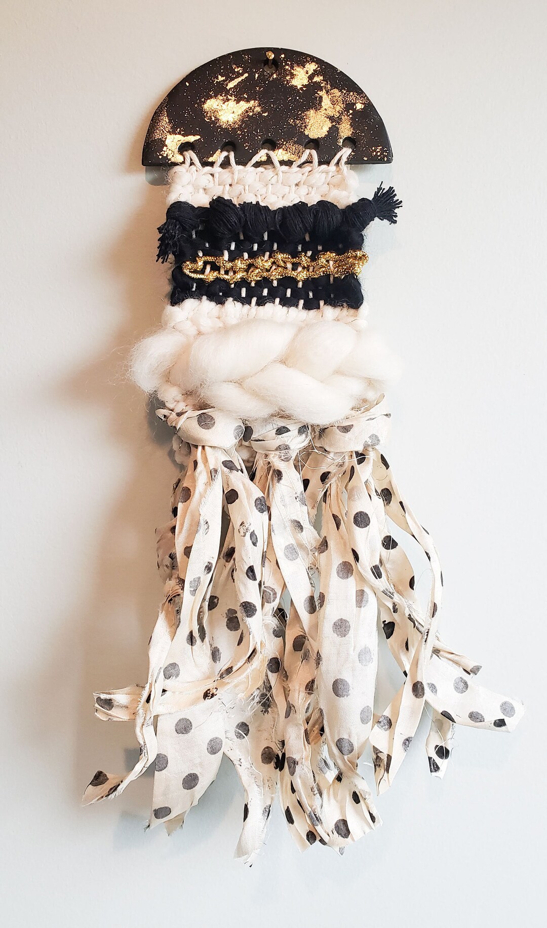 Black and Gold Wall Hanging Black and Gold Wall Art Mini Wall