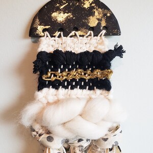 Black and Gold Wall Hanging | Black and Gold Wall Art | Mini Wall ...