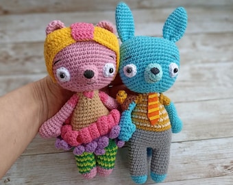 Fig the Fox / Maple the bear / Tumble Leaf / Cartoon Character /Animation / Crochet Toy