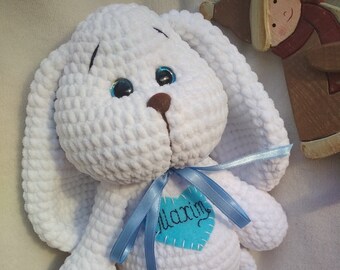 Crochet Bunny Toy / Stuffed Bunny / Personalized Gift