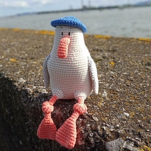 Crochet Seagull / Crochet Bird / Sea Themed Decor / Gull Toy