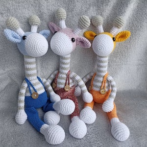 Giraffe Crochet  Toy / Finished Toy / Handmade Gift / Safari Animals / Sensory Toy