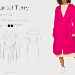 coat | digital pattern with video tutorial | sizes XS-XL