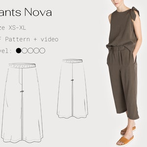 Pants | digital pattern with video tutorial | size 32 -42