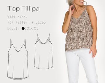 top | digital pattern with video tutorial | sizes 32-48