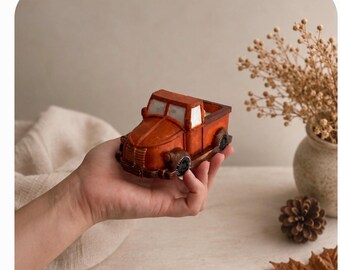 Fall Pumpkin Truck Candle, Vintage Pickup Candle, Autumn Decor, Thanksgiving Candle, Pumpkin Candle, Fall Farmhouse Decor, 45 ml