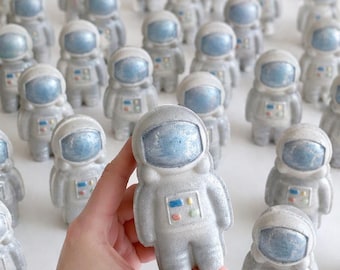 Astronaut Party Favors 10-30pc Space Birthday Bath Bombs Bulk Galaxy Gift Boys Spaceman Figure Hidden Color Surprise Kids Science Favor Set