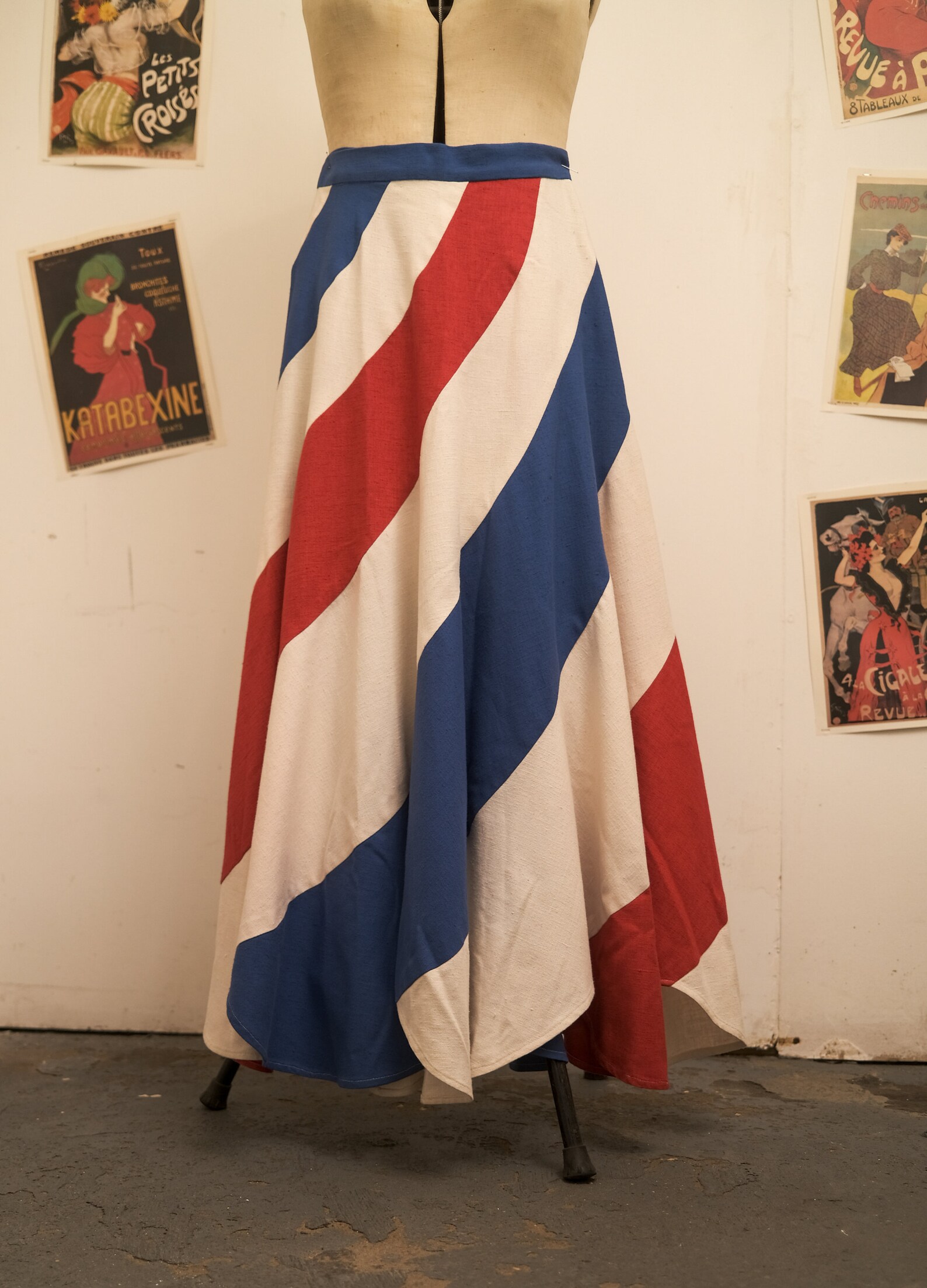 red white blue maxi