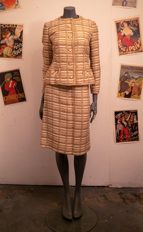 1960s Woolen Two Piece Suit Size 12
