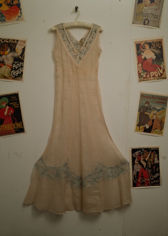 20s/30s Lace Dress Sleep Gown