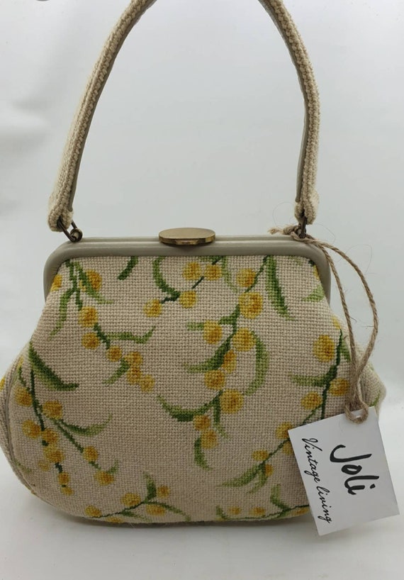 1950s tapestry handbag.