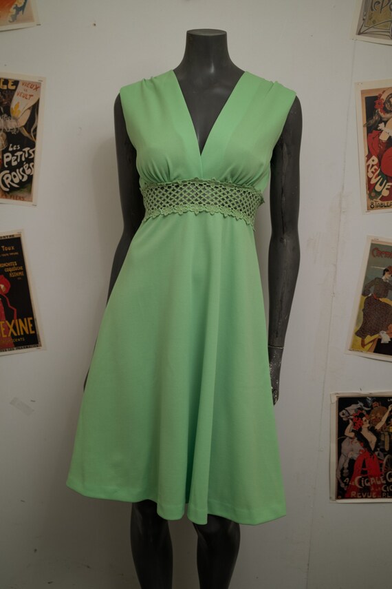 1960s Lime Green Dress