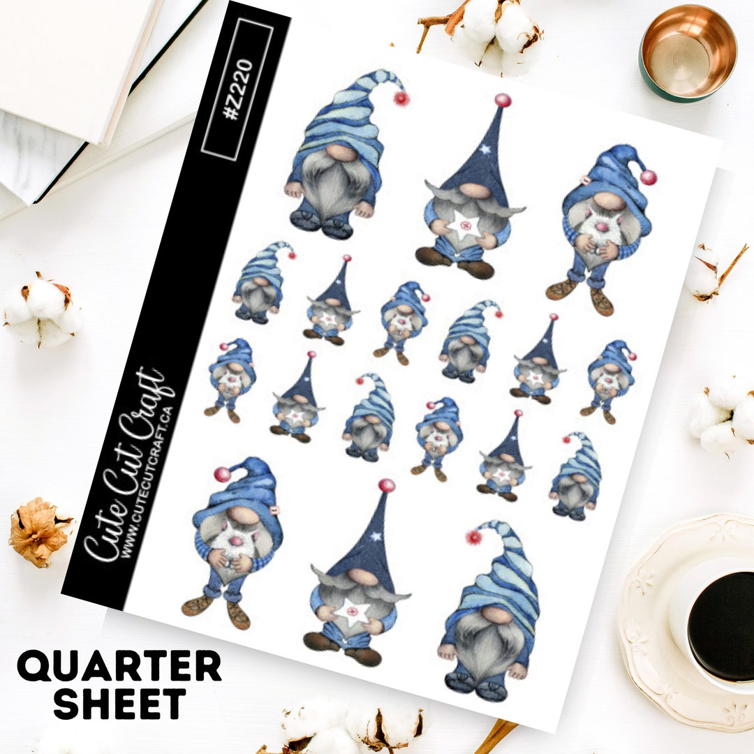 Gnome Planner Stickers Denim Gnomes 2 - Etsy