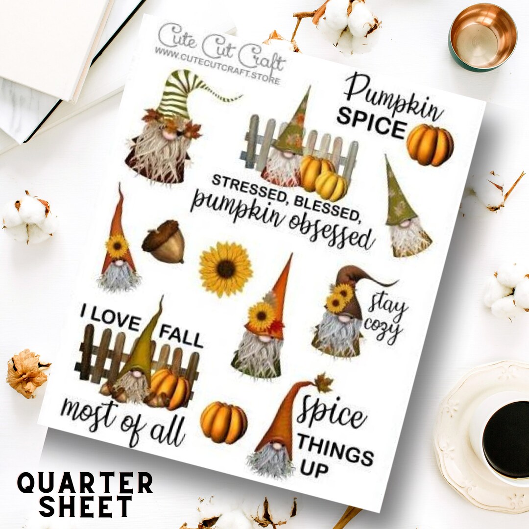 Gnome Planner Stickers Fall Gnomes - Etsy