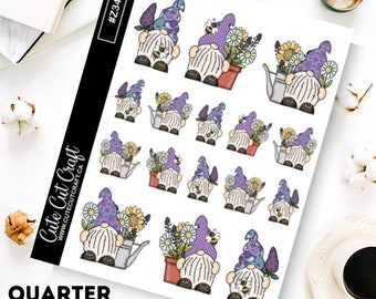 Gnome Planner Stickers || Spring Gnomes 6
