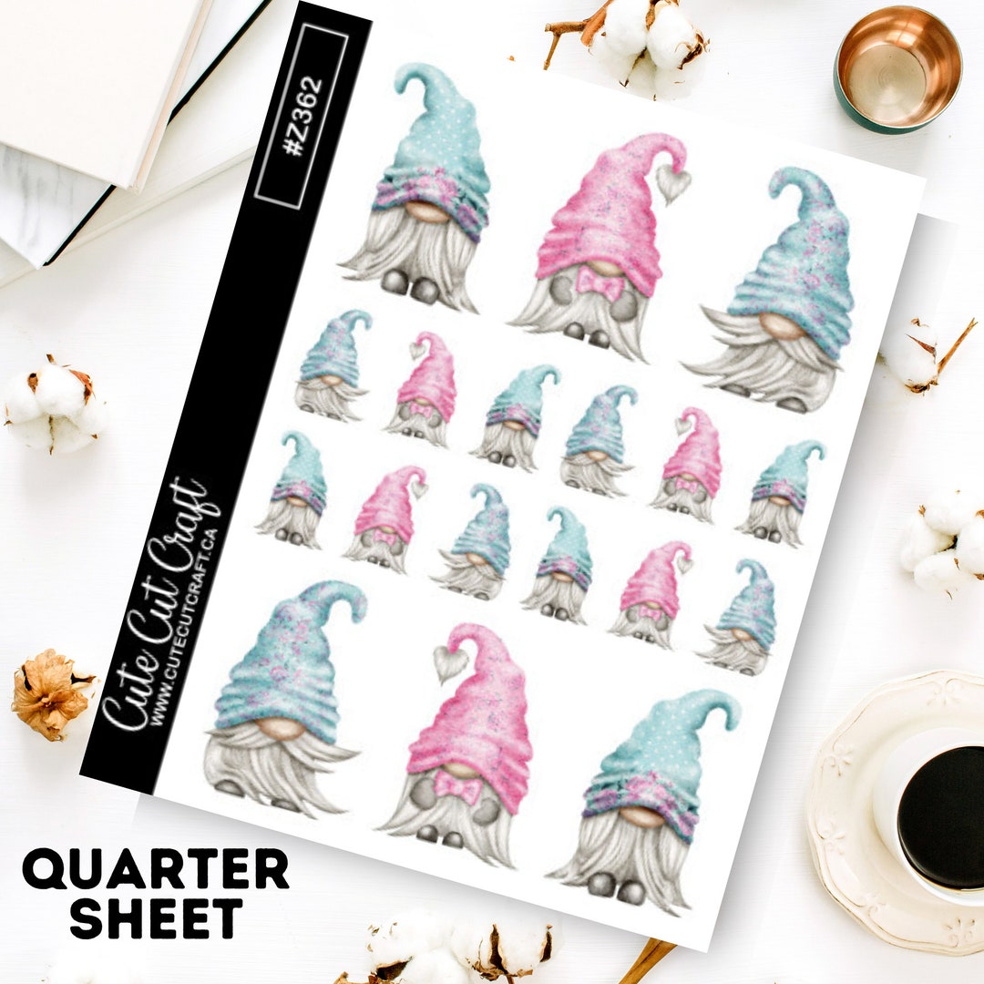 Gnome Planner Stickers Baby Reveal Gnomes - Etsy