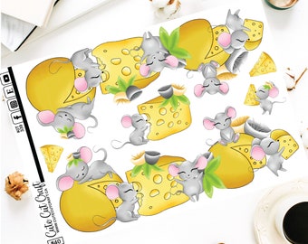 XL Deco Stickers || Totally Cheesy || Planner Stickers