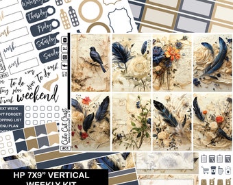 Weekly Sticker Kit || Words Of A Feather || Classic Happy Planner Vertical