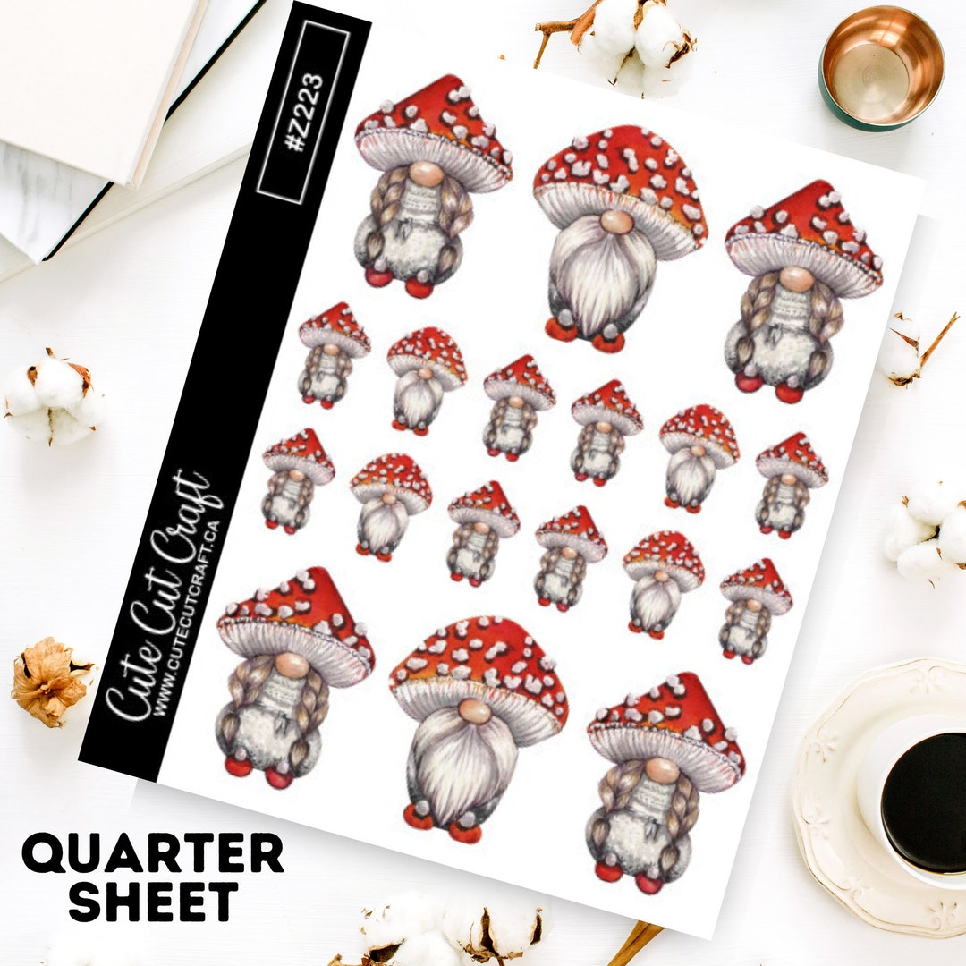 Gnome Planner Stickers Mushroom Gnomes 1 - Etsy