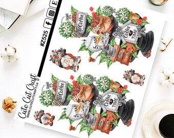Gnome Planner Stickers || Coffee Tiered Tray