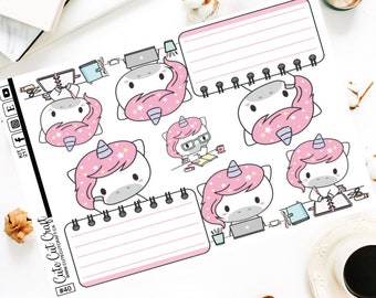 XL Deco Stickers || Unicorn Charlie || Planner Stickers