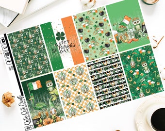 Full Box Stickers || Irish Luck || Planner Stickers 3 Sizes