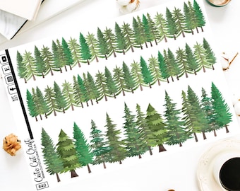 XL Deco Stickers || Pine Tree || Planner Stickers