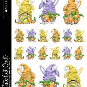 Gnome Planner Stickers Bunny Gnomes image 2