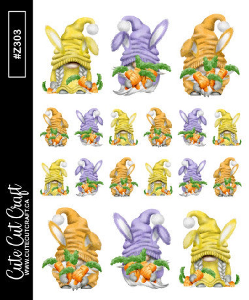 Gnome Planner Stickers Bunny Gnomes image 2