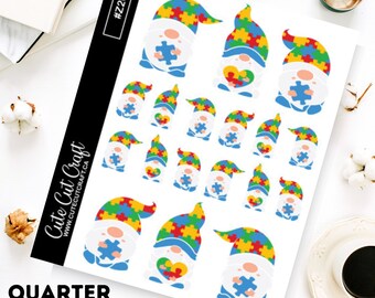 Gnome Planner Stickers || Autism Gnomes