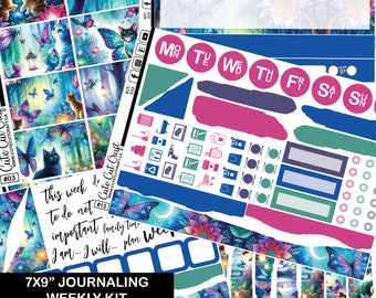 Journaling Stickers || Cattafly || Any Size Planner Sticker Kit Scrapbooking Memory Keeping