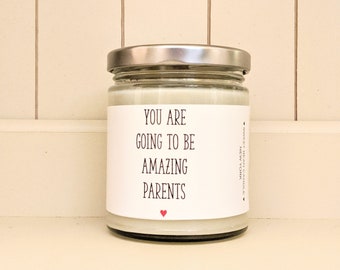 Amazing New Parents Candle, First Time Parents, New Baby, New Parent Gift, Baby Shower Gift, Birth of Baby, Pregnancy Gift, First Child