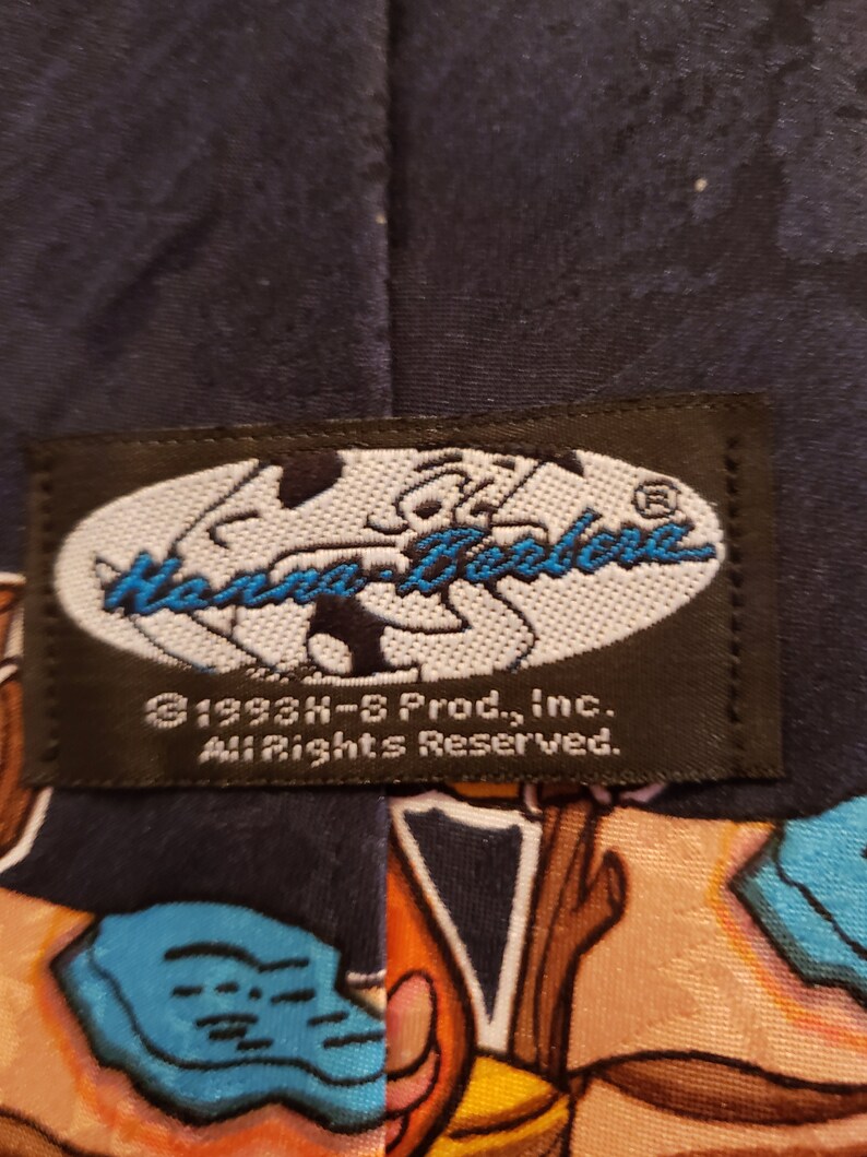 Vintage Hanna-Barbara Wilma Necktie Fred Flintstones