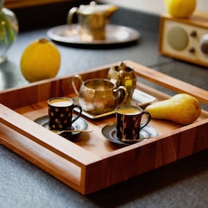 Wooden tray, serving tray, carrying tray for kitchen, handmade breakfast tray, individual one-of-a-kind handmade item