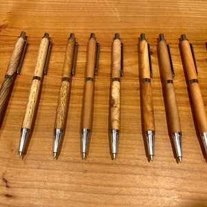 Wooden pencils, mechanical pencils, handmade, fine handcrafted pencils, different woods, personalized image 2