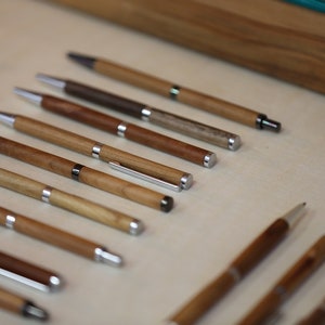 Wooden pencils, mechanical pencils, handmade, fine handcrafted pencils, different woods, personalized image 4