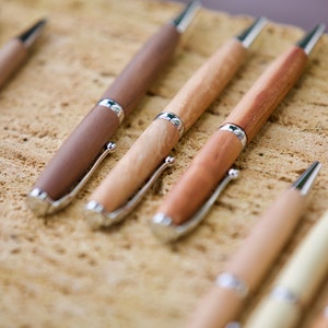 Ballpoint pen personalized, handcrafted from wood image 1
