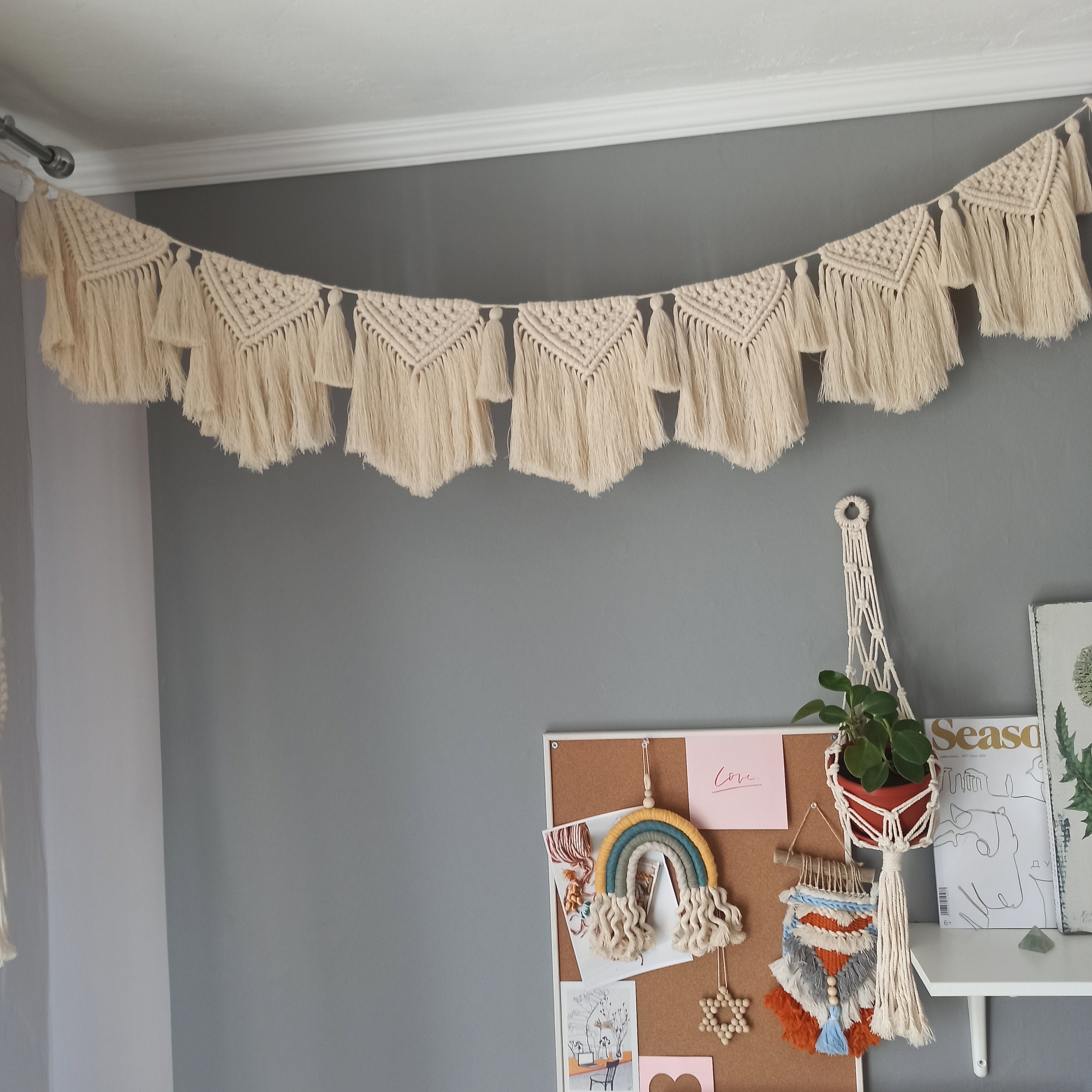 Macrame garland nursery macrame garland bannergarland Etsy