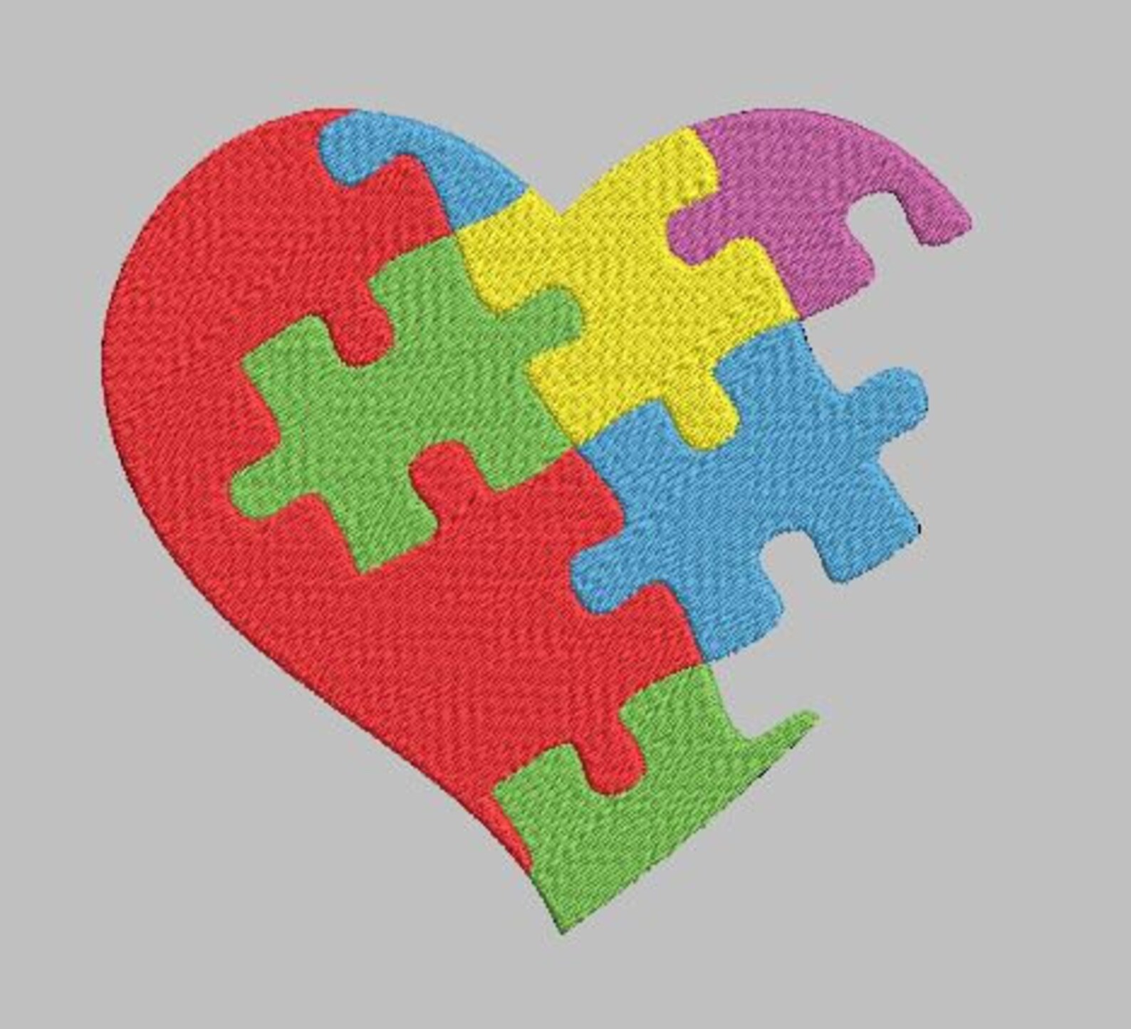 Embroidery Design SET OF 5 Autism Embroidery Design Fits  Etsy