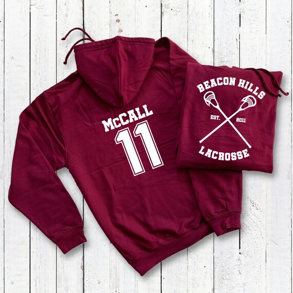 Hooded Top Beacon Hills Teen Wolf Inspired McCALL 11 Jumper Screen Printed Hooded Top Beacon Hills Teen Wolf Inspired McCALL 11 Jumper Screen Printed