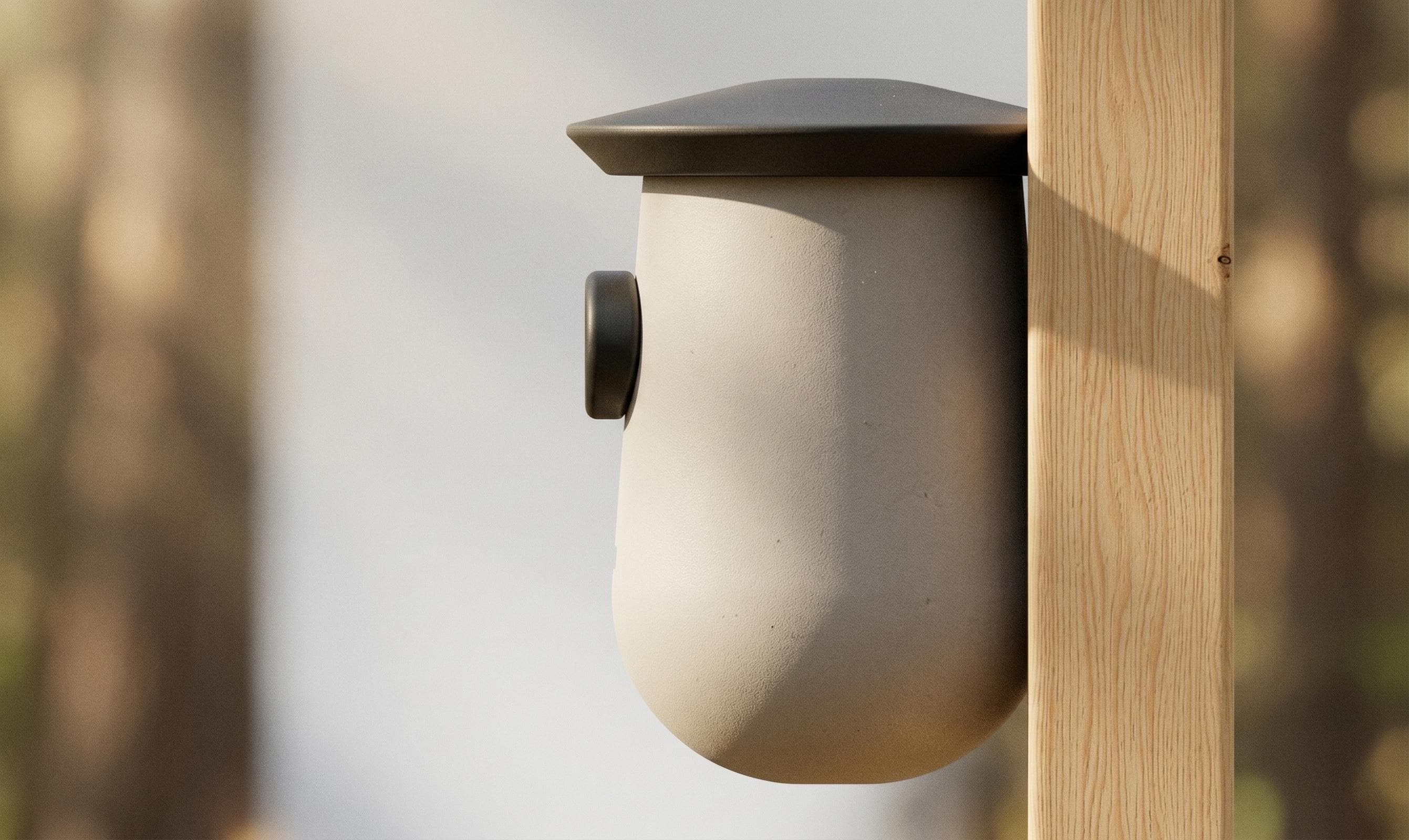 Modern Birdhouse Nesting Box With Roof – Minimalist Bird House for ...