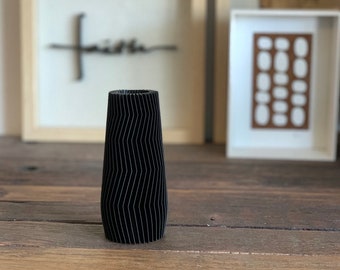 Nosh Vase Small Medium Large | 3D Printed | Black Blue White Red