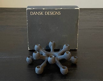 Mid-Century 1960s Dansk Jens Quistgaard Spider Taper Candle Holder with Original Box