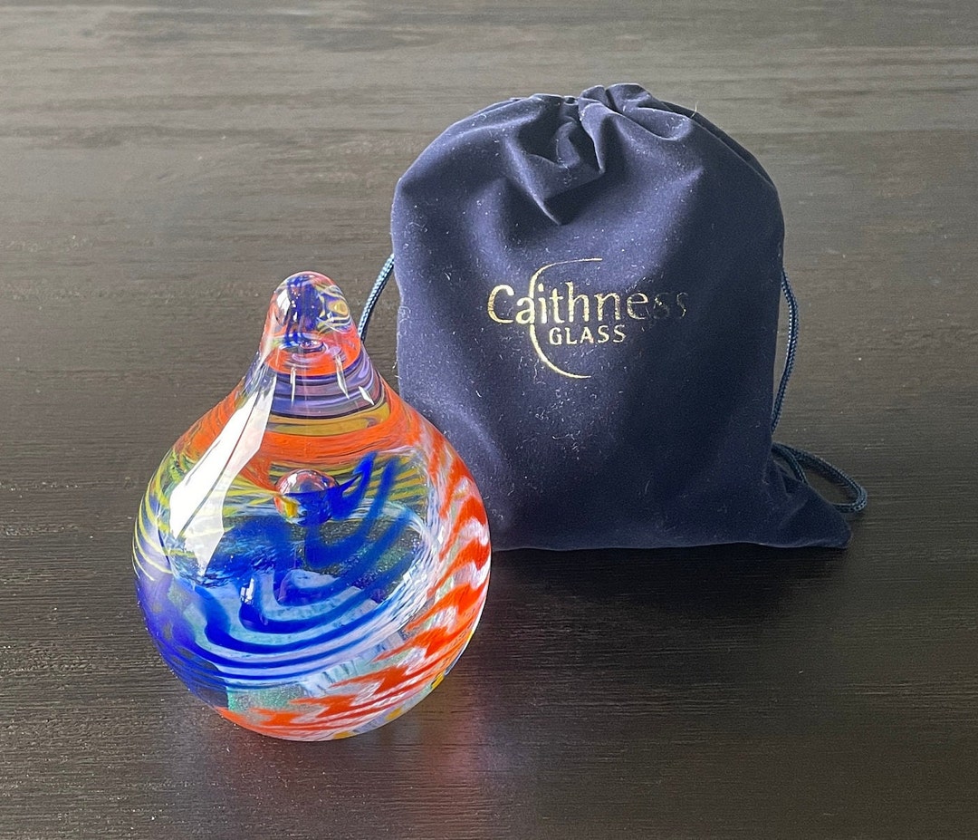 Caithness of Scotland Dash V759 Art Glass Teardrop Paperweight With ...