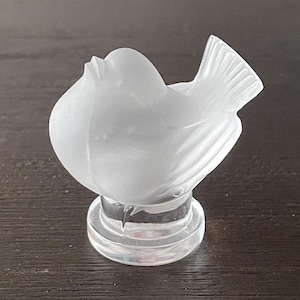 OLD LALIQUE フロストクリスタル女性像と白鳥 OLD LALIQUE フロストクリスタル女性像と白鳥